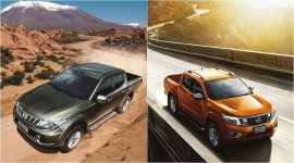 Mitsubishi Triton 2015 vs. Nissan Navara 2015: Cuộc chiến b&aacute;n tải Nhật