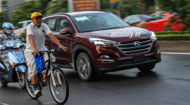 Hyundai Tucson 2016 bất ngờ xuất hiện tr&ecirc;n phố H&agrave; Nội