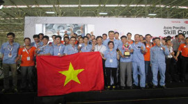 Toyota Việt Nam nhận HCV hội thi tay nghề Toyota ch&acirc;u &Aacute; &ndash; TBD 2015