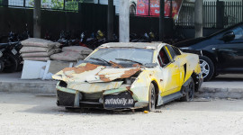 "Siêu xe" Lamborghini tự chế của thợ Việt "biến" thành đống sắt vụn