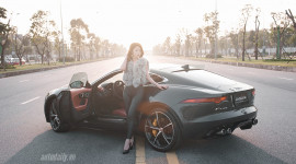 Khám phá Jaguar F-type R Coupe với người đẹp Hà Thành