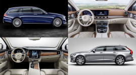 So sánh trực quan Mercedes E-Class Estate 2017 và Volvo V90