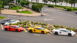 5 siêu xe Lamborghini cùng "gặp mặt" tại Sài Gòn