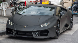 Video: Lamborghini Huracan LP580-2 Matte Black cực chất tại H&agrave; Nội