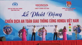 1.500 Đoàn viên tham gia lễ phát động “Chiến dịch ATGT cùng Honda Việt Nam”
