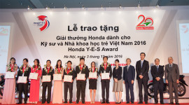 10 sinh vi&ecirc;n xuất sắc nhận giải thưởng Honda Y-E-S 2016