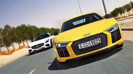Video Audi R8 cho Mercedes AMG GT S &ldquo;h&iacute;t kh&oacute;i&rdquo;