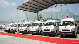 An Phú Thành bàn giao 46 xe cứu thương cho các bệnh viện trên toàn quốc