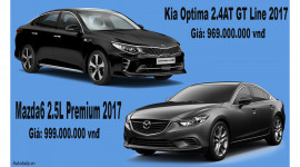 Tầm gi&aacute; 1 tỷ, chọn Mazda6 2.5L Premium hay Kia Optima 2.4AT GT Line?
