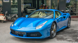 Diện kiến Ferrari 488 Spider màu Blu Corsa độc nhất Việt Nam