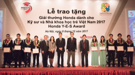 Honda Việt Nam tổ chức Lễ Trao tặng Giải thưởng Honda Y-E-S 2017