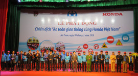 Honda Việt Nam tích cực đẩy mạnh các hoạt động an toàn giao thông trong năm 2018