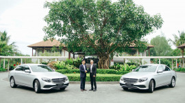 Bàn giao bộ đôi Mercedes E 200 cho khu phức hợp nghỉ dưỡng quốc tế Laguna Lăng Cô