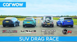 Lamborghini Urus đua nước rút cùng Tesla Model X, G63 và Sport SVR