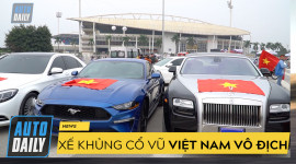 |AFF Cup 2018| Xe siêu sang Rolls-Royce xuống đường cổ vũ đội tuyển Việt Nam