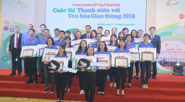 Trao giải Cuộc thi “Thanh niên với Văn hóa giao thông” năm 2018