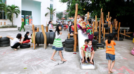Ford Việt Nam góp sức xây dựng sân chơi, môi trường “xanh” cho trẻ em