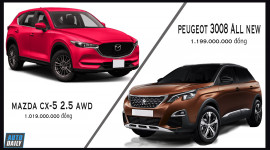 Hơn 1 tỷ chọn Peugeot 3008 hay Mazda CX-5 2.5?