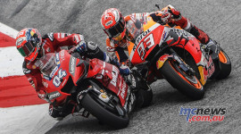 Chặng 11 MotoGP 2019: Dovizioso gi&agrave;nh chiến thắng kịch t&iacute;nh trước Marquez