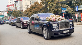 'Siêu đám cưới' với dàn xe hoa toàn Rolls-Royce và Bentley tại Hà Nội