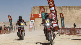 Tay đua Ricky Brabec của Monster Energy Honda v&ocirc; địch giải Dakar Rally 2020