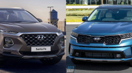 Chênh hơn 100 triệu đồng, chọn Kia Sorento 2021 hay Hyundai Santa Fe?