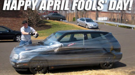Những trò đùa quái gở với xe ngày Cá tháng Tư