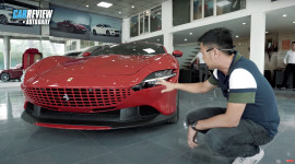 Bóc tem siêu phẩm Ferrari Roma đỏ Rosso triệu đô mới về Việt Nam