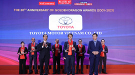 Toyota Việt Nam nhận Giải thưởng Rồng Vàng lần thứ 20