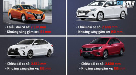 So sánh Toyota Vios - Nissan Almera - Honda City - Hyundai Accent: Tiện ích, động cơ và an toàn