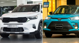 So sánh giá lăn bánh Toyota Raize và Kia Sonet tại Việt Nam