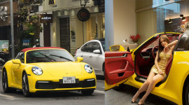 Ngắm Porsche 911 Targa 4 biển đẹp của Hot Girl Hà Thành