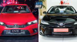 Chênh nhau 10 triệu đồng, chọn Toyota Corolla Altis Hybrid hay Honda Civic RS?