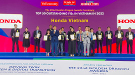 Honda Việt Nam nhận giải thưởng Rồng V&agrave;ng lần thứ 18