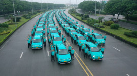 Hàng trăm xe Taxi Xanh SM sẵn sàng cho lễ xuất quân