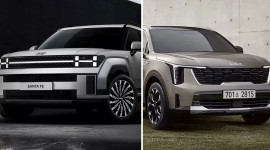 So sánh nhanh thiết kế Hyundai Santa Fe 2024 và Kia Sorento 2024