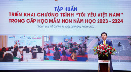 Triển khai chương trình “Tôi yêu Việt Nam” cấp mầm non năm học 2023 – 2024