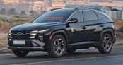 Hyundai Tucson Facelift phi&ecirc;n bản Mỹ lộ diện kh&ocirc;ng che chắn