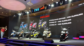 TVS - Xe m&aacute;y Ấn Độ v&agrave;o thị trường Việt Nam với 5 mẫu xe từ 110 đến 125cc