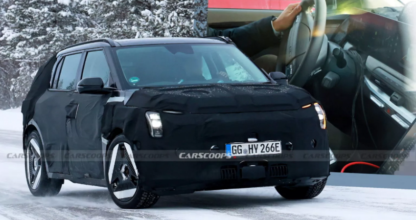 Kia EV3 mới lộ diện với kiểu d&aacute;ng ấn tượng v&agrave; khoang cabin c&ocirc;ng nghệ cao