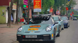 Porsche 911 Dakar thứ 2 về Việt Nam đi phượt Tây Bắc, có cả Lamborghini Urus