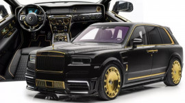 Rolls Royce Cullinan bản độ Mansory d&aacute;t v&agrave;ng cực chất
