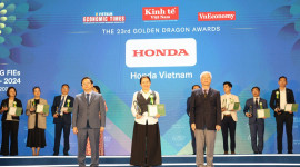 Honda Việt Nam nhận giải thưởng Rồng V&agrave;ng năm 2024