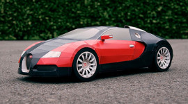 Độc đáo Bugatti Veyron làm bằng… giấy A4