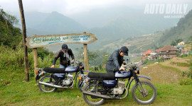 “Phượt” xe máy ở thị trấn mù sương
