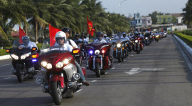 Gần 400 xe môtô hội tụ tại Đà Nẵng